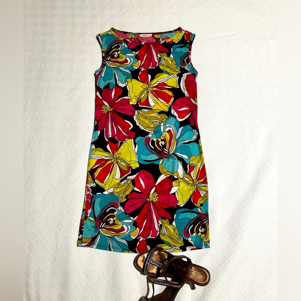 Trina Turk Sleeveless Floral Dress, Size XS
